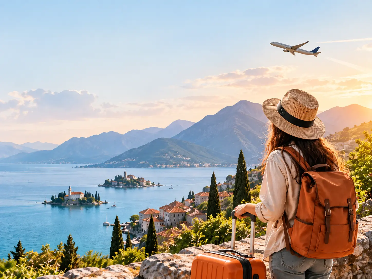 Travellers exploring a destination